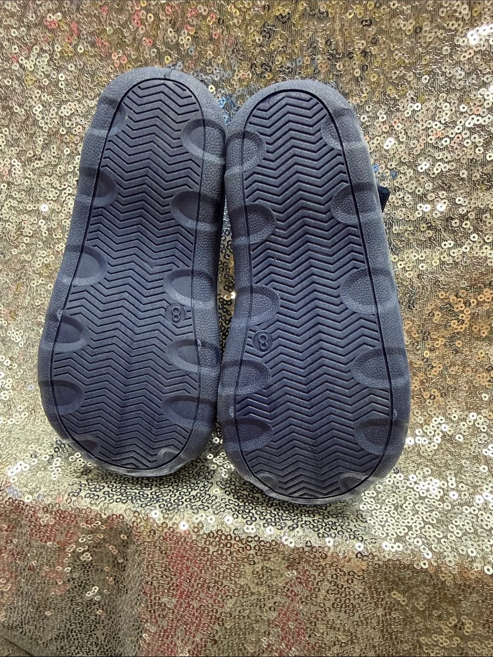 Blue Shark-Print Kids' Water Shoes, size 8, NWOT